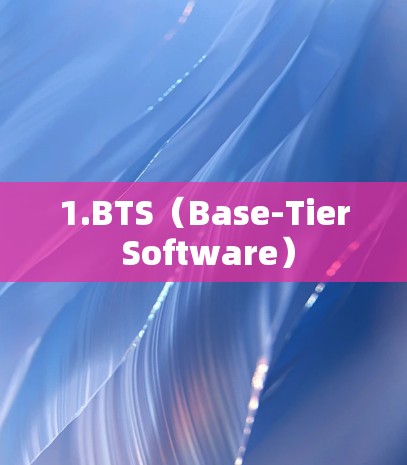 1.BTS(Base-Tier Software)