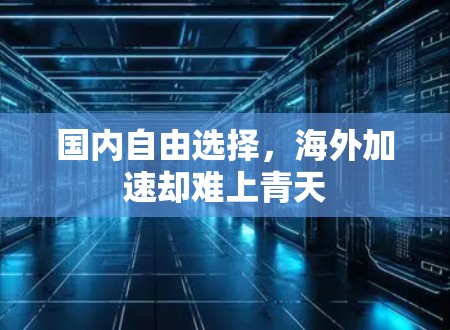 国内自由选择，海外加速却难上青天