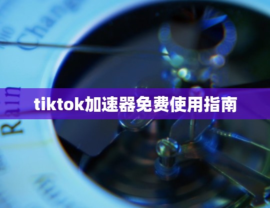 tiktok加速器免费使用指南