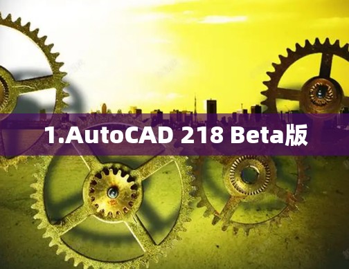 1.AutoCAD 218 Beta版