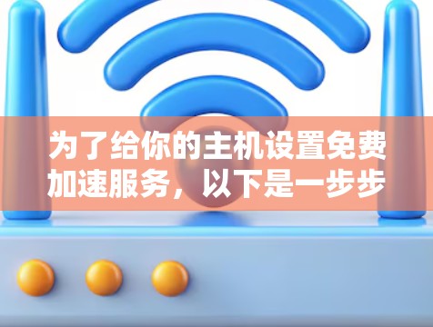 为了给你的主机设置免费加速服务,以下是一步步的指南
