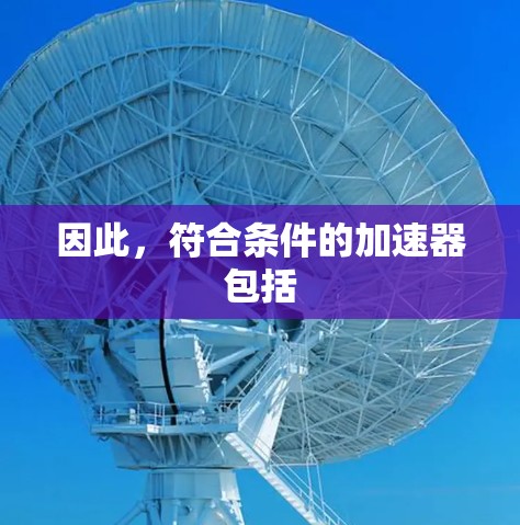 因此,符合条件的加速器包括