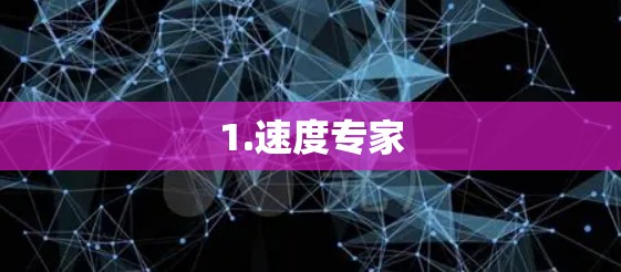 1.速度专家