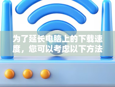 为了延长电脑上的下载速度，您可以考虑以下方法